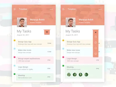 Task Timeline App Design app dashboard design dribbble task ui ux