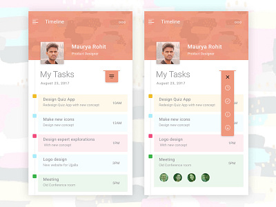 Task Timeline App Design app dashboard design dribbble task ui ux