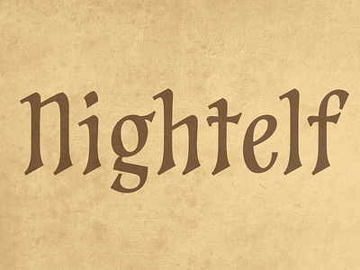 Nightelf font