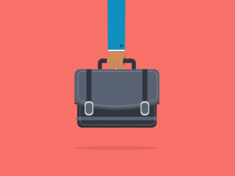 Brifecase Loop Animation briefcase gif icon illustration loop animation motion graphic