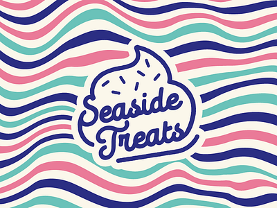 Seaside Treats brand branding dessert identity logo seaside sweet