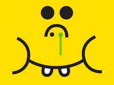 Mirror character dribbble fat idokungfoo illustration kid mascot mirror modern snot teeth