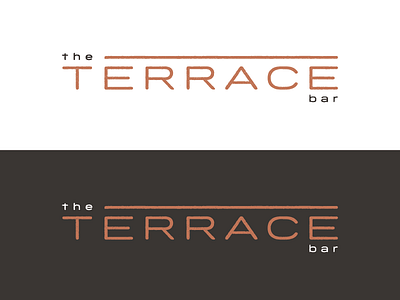 The Terrace bar brand branding food identity logo restaurant