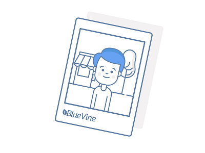 BlueVine Illustration blue factoring flat illustration infographics invoices