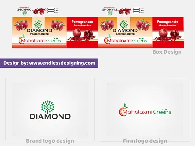 Mahalaxmi Green and Diamond Brand logo | client work branddesign brandidentity branding business businesscards creativedesgin flyers graphicdesign graphics officestationery printdesign sales