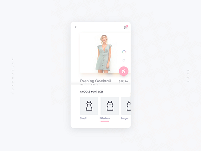 Daily UI #003 - Online Shopping app challenge daily ui online product shop shopping size