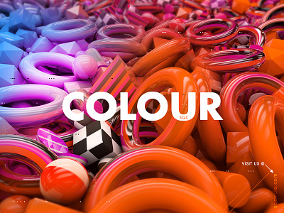 Colours Ident Still 3d abstract after effects animation c4d color design graphic ident motion type typography