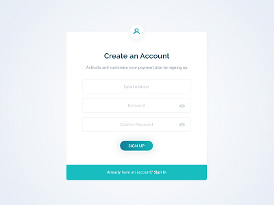 Signup Page create account signup cape town south africa user experience user interface