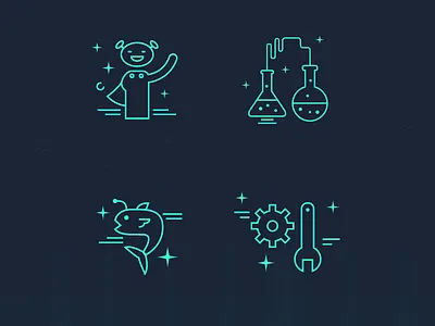dash beyond- website icons set graphic icons illustration space ui