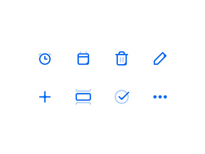 Icons — Tasker app blue checklist icon set icons ios liquid list remidner side project task todo