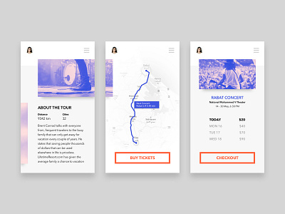 Concert Tour concept concept ios ui