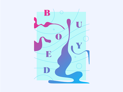 Summer No. 2 // B U O Y E D beach geometric graphic illustration ocean poster sea type typography water