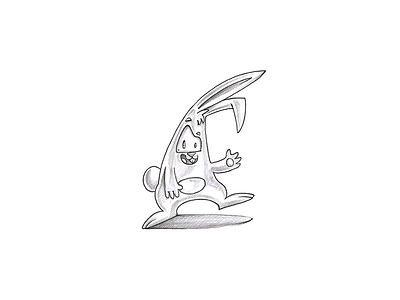 Bunny Cartoon Sketch cartoon sketch character sketch draw hand concept pencil sketch sketch sketch design sketching