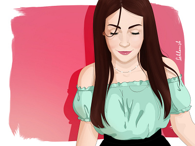 Emma illustration illustrator photoshop young lady