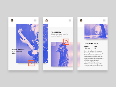 Concert Tour concept concept ios ui
