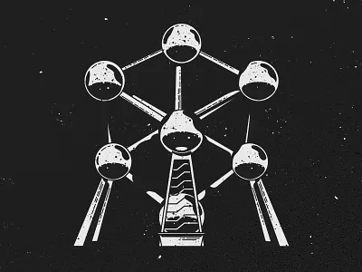 Atomium atomium balls belgium brussels bruxelles expo steel tourist