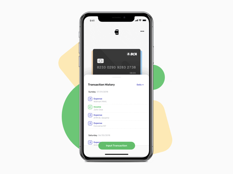 Tapwallet - Interaction app design empty state illustration interaction ios iphonex modal box motion wallet