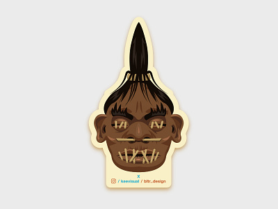 Shrinkhead design printdesign shrinkhead sticker