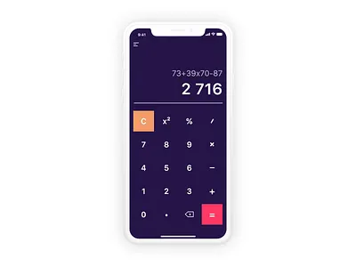 Calculator — Day 004 #dailyui 004 calculator challenge dailyui ui