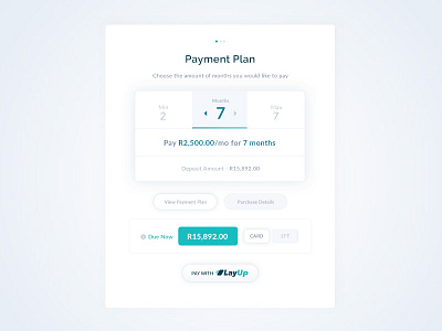 Payment Plan cape town payment plan product design south africa user experience user interface