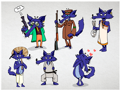 Cartoon character creation art character making illustration