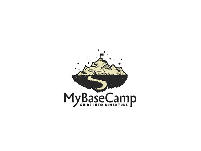 My Base Camp drawing freehand logo