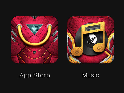 store and music icon iron man