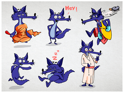 Cartoon character creation illustration