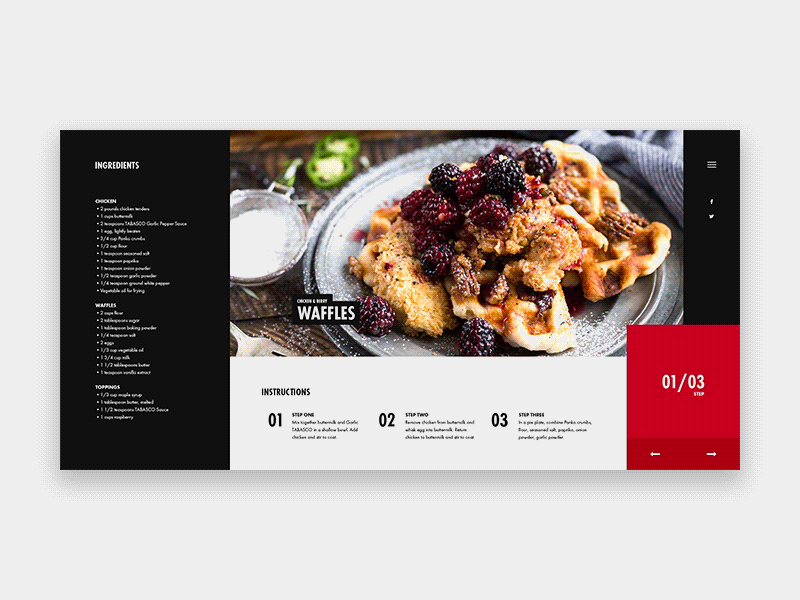 Waffles Load Animation animation interaction interface landing layout ui ui design ux web web design website