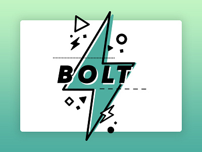 Bolt Illustration gradients illustration logo mark