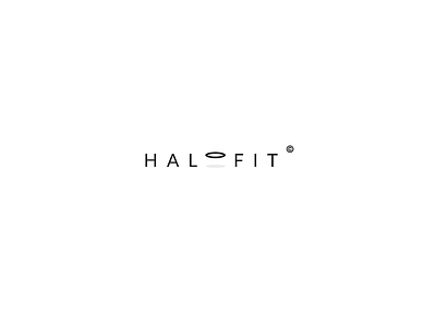 HaloFit branding clean elegant fitness logo