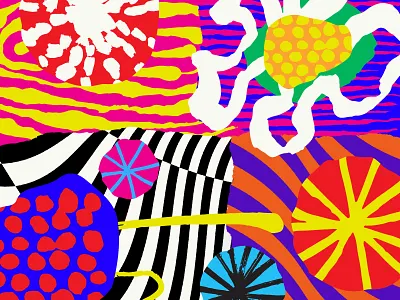Abstract study abstract blobs bright collage color flower mixed media paint pattern psychedelic