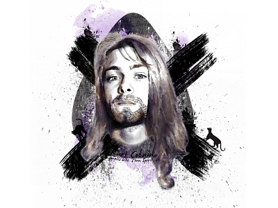 Kurt Cobain illustration ilustracion kurt kurt cobain nirvana portrait retrato