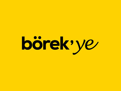 Börek'ye corporate identity