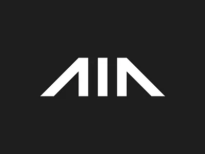 AIA - Logo Proposal black and white branding font logo logotype mark monogram symbol type