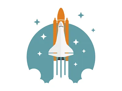 SpaceShuttle illsutrator illustration nasa rocket shuttle space shuttle vector