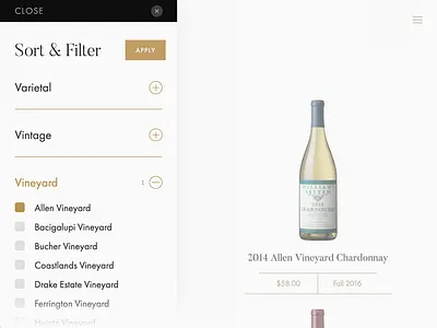 Wine Filters filter grid sticky wine