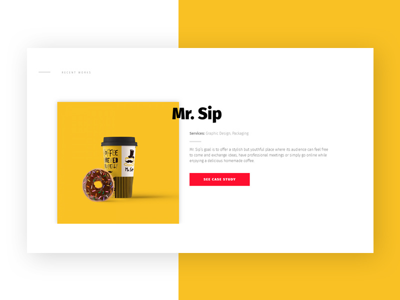 Example of Portfolio Section UI