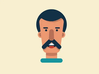 Mr. SVOBODA character colors face flatdesign illustration illustrator vector