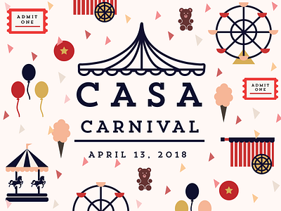 CASA Carnival graphic design icon iconography illustrator minimal photoshop typography