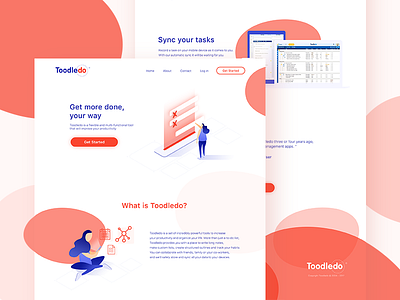 TOODLEDO illustrations isometric management site web