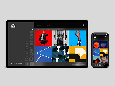 Designer Portfolio concept designer portfolio portfolio design ui ux web design
