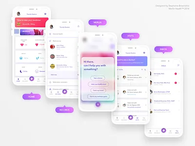 Health App | Telemedicine | Conversational UI app conversational fresh health ios iphonex mobile modern telemedicine ui ux