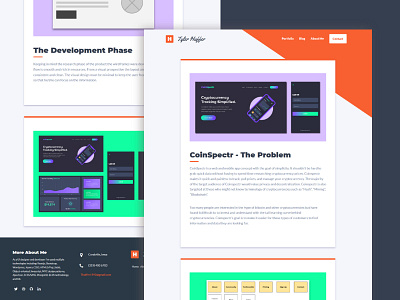 Personal Website Shot 2 branding clean designer developer identity minimal montserrat portfolio typography website