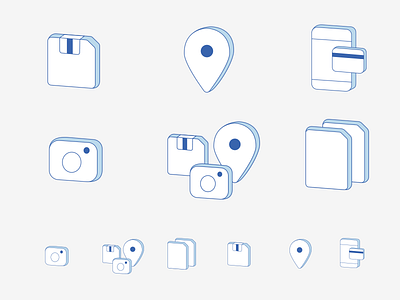 Icons set part 2 colors design flat flatdesign icon icons illustrator set shape stroke ui vector