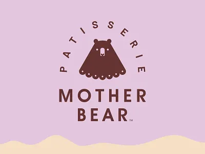 Mother Bear animal bear cake cookie cream food logo mother pastry patisserie sweet wild