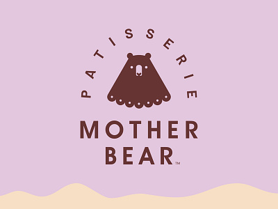 Mother Bear animal bear cake cookie cream food logo mother pastry patisserie sweet wild