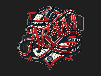 Tattoo Logo Pt.3 apparel brand chicanostyle illustrator lettering logo mark mascot music print typography vector