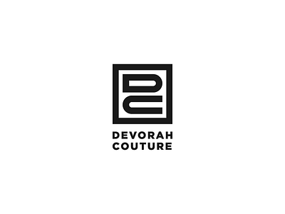 DEVORAH COUTURE brand branding fashion grid identity logo logomark logotype monogram