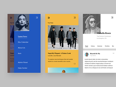 Fashion Social app design fashion iphone mobile social ui